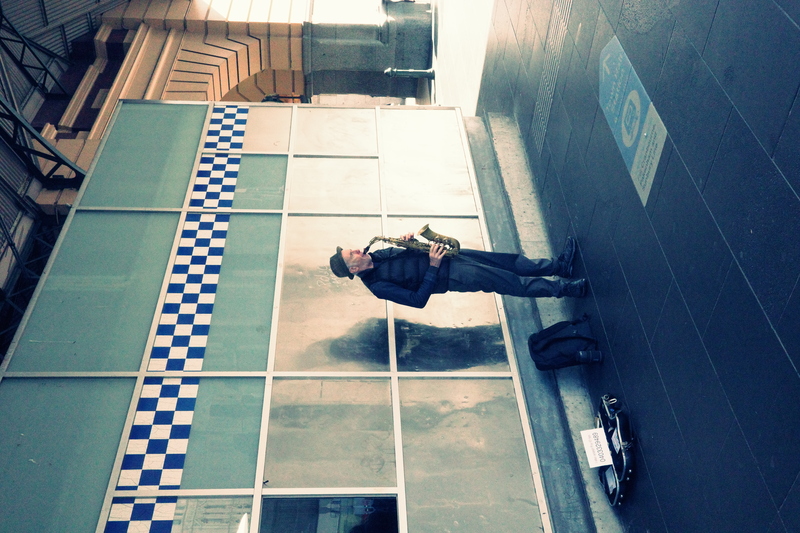 Wont lack of street performers in Melbourne city.
