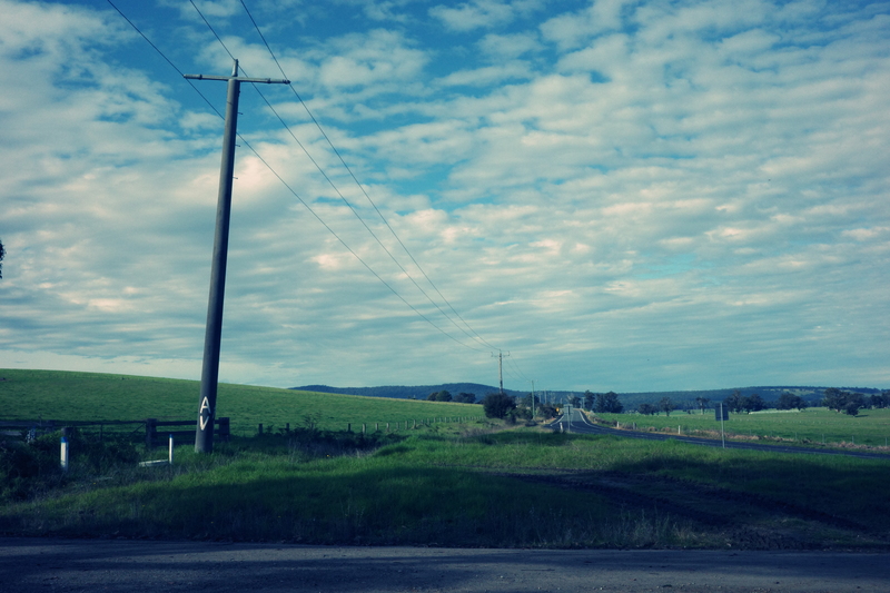Outside of the window of the campervan. No lacking of great views