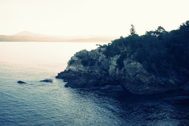 Random coastline view on the way to Sydney